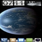 Кроме живых обоев на Андроид Digital clock, скачайте бесплатный apk заставки Earth HD deluxe edition.