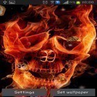 Кроме живых обоев на Андроид Sun rise, скачайте бесплатный apk заставки Fire skulls.