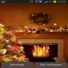 Кроме живых обоев на Андроид Angels, скачайте бесплатный apk заставки Fireplace New Year 2015.