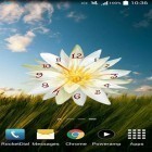 Кроме живых обоев на Андроид S4 Sunshine lotus, скачайте бесплатный apk заставки Flower clock.
