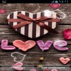 Кроме живых обоев на Андроид White rose by HQ Awesome Live Wallpaper, скачайте бесплатный apk заставки Love hearts.