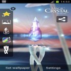 Кроме живых обоев на Андроид Falling snow, скачайте бесплатный apk заставки Magic crystal.
