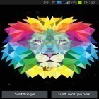 Кроме живых обоев на Андроид Fireworks deluxe, скачайте бесплатный apk заставки Neon lion.