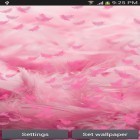 Кроме живых обоев на Андроид Snow tiger, скачайте бесплатный apk заставки Pink feather.