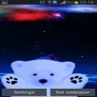 Кроме живых обоев на Андроид Butterfly 3D by taptechy, скачайте бесплатный apk заставки Polar bear love.