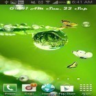Кроме живых обоев на Андроид Jade nature HD, скачайте бесплатный apk заставки Rain drop.