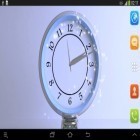 Кроме живых обоев на Андроид Next tech 2 3D, скачайте бесплатный apk заставки Silver clock.