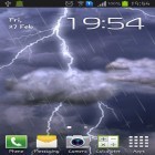Кроме живых обоев на Андроид Clock: real time, скачайте бесплатный apk заставки Thunderstorm.