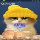 Кроме живых обоев на Андроид Cute by EvlcmApp, скачайте бесплатный apk заставки Tummy the kitten.