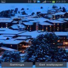Кроме живых обоев на Андроид Snowflake 3D, скачайте бесплатный apk заставки Winter night mountains.